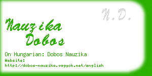 nauzika dobos business card